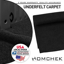 Black Non-Woven Fabric Felt Speaker Box Carpet Underfelt Upholstery 12.91SQFT picture