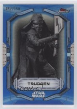 2022 Topps Finest Star Wars Blue Refractor 57/150 Trudgen #91 07uj picture