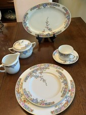 Royal Bavarian Vernon - 12 place settings, platter, creamer and sugar bowl.  picture