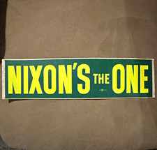 NIXON'S THE ONE Political Sticker - United States Politics Collectible picture