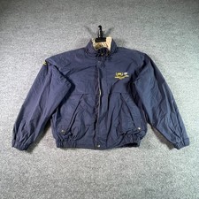 VTG Tri-Mountain CSX GE Selkirk Locomotive Facility Jacket Mens Large Navy Blue picture