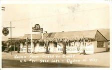 RPPC Ma's Place Fried Chicken Sandwiches US 91 Salt Lake Ogden Hi-Way Utah picture