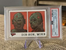 2007 Topps Hollywood Zombies #9 Die-Son Mike Tyson PSA 9 Glow in Dark Mug Shot picture