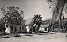 RPPC Melbourne FL Florida Brevard County Eay Gallie Church Photo Postcard I16 picture