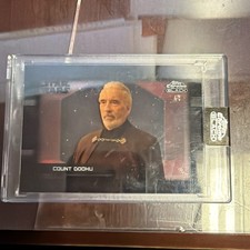 Count Dooku 2024 Topps Chrome Black Star Wars Red Depths of the Darkside /5 picture