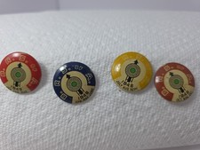 1948 Brotherhood Railroad Signalmen Dues Pins Full Year Set BRS of A 4 Pin... picture
