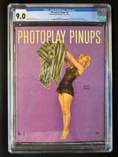 PHOTOPLAY PINUPS #4  CGC 9.0 Marilyn Monroe cover/RARE /WHITE PGS/ EXCEL Registr picture