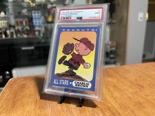 Rare 1991 Ziploc Peanuts All Stars #2 Charlie Brown PSA 9 Tough Grade Only 2 10s picture