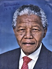 Nelson Mandela ~ Signed Autographed Oversized Presidential Photograph ~ PSADNA picture