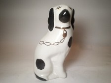Arthur Wood England Spaniel White & Black Mantle Dog Figurine 5.5
