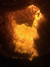yellow amethyst geode 60lbs total 12v led built in wood base about 20in No Plant picture
