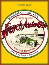 French Auto Oil - Marshall Oil Co. NEW Sign: 24 x 30