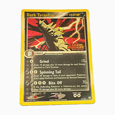 Pokémon EX Team Rocket Returns Dark Tyranitar Holo Card 19/109 (2004) picture