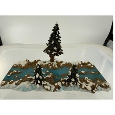 Dept 56 Village Mill Creek Straight Section 52633 River Snow Trees Christmas picture