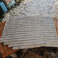VTG French Super Lamex Butcher Apron 30x 21.5 ORIGINAL TAG Metal Armor Steampunk picture
