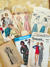 Lot of 75 40s 50s 60s 70s Vintage Sewing Patterns Simplicity Butterick Advance picture