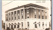 FEDERAL BUILDING c1910 lawton ok real photo postcard rppc oklahoma history picture