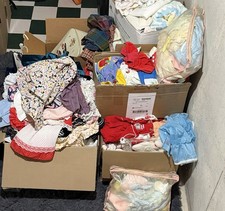 Huge Lot Baby Kids Vintage Clothing Dresses Blankets 60s 70s 80s 90s Collector picture