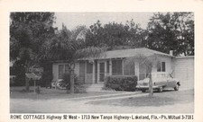 Lakeland Florida Rowe Cottages Highway 92 Tampa Highway Motel Vtg Postcard 2A picture