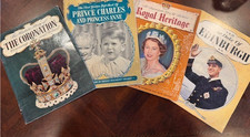 1951-53 British Royal Family 4 Book Lot Queen Elizabeth II Charles Philip Corona picture