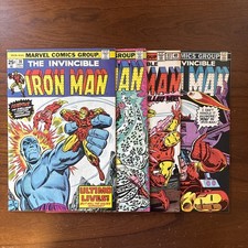 Iron Man Bronze Age Lot 70, 117, 130 & 169 Mid-Higher Grade Marvel Comics picture