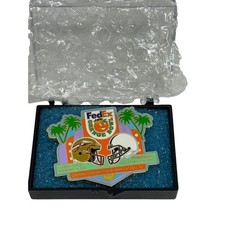 VTG 2006 FedEx Orange Bowl Pin Florida State vs Penn State Dolphins Stadium Gold picture