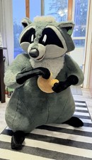 RARE 3 FT Vintage  MEEKO  Disney Pocahontas Meeko Douglas HTF Racoon picture