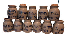 Vintage Beaumont Brothers Pottery Choice of 11 Spice Jars Cottagecore 1996-98 picture