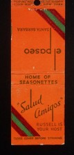 1940s Salud Amigos El Paseo Home of Seasonettes Russell Map Santa Barbara CA MB picture