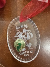 2005 Disney Waterford Crystal Shopping Mickey To All of You Ornament New in Box picture