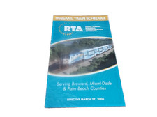MARCH 2006 MIAMI FLORIDA TRI RAIL PUBLIC TIMETABLE picture