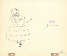 MGM: Tex Avery-Red Hot-Original Production Drawing-Uncle Tom's Cabana- 1947 picture