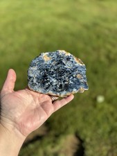 High-Grade Pietersite Slab - Excellent Blue Gold Chatoyancy Rare Rough Material picture