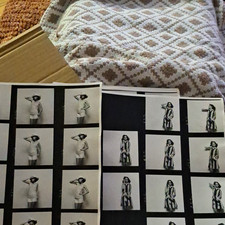 Rare 1970s Jerry Salvati Fashion Archive Collection Sequential B&W Contact Sheet picture