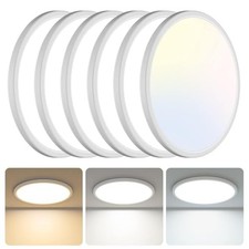 libtit 6 Pack 13 Inch LED Flush Mount Ceiling Light, 3200LM 28W Ultra-Slim LE... picture