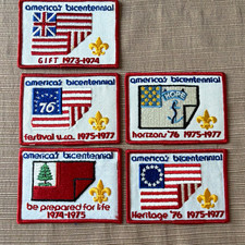 Boy Scouts Americas Bicentennial 1973-1977 Mixed Lot Patch Lot (5 pcs) picture
