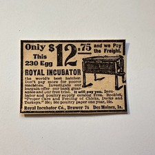 Royal Incubator Co Drawer 76 Des Moines IA 1906 Minneapolis Ad 5AL1-S5 picture