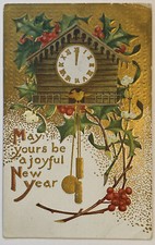 Vintage Postcard, May Yours Be A Joyful New Year, Embossed, Posted 1909 picture