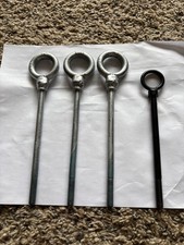One BIG ,LARGER, Heavy Duty,12 foot skeleton Back Loop Screw 
