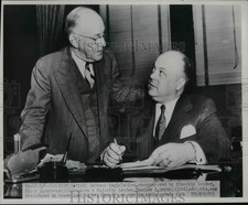 1951 Press Photo Hiram G. Andrews, Charles C. Smith in Harrisburg, Pennsylvania picture