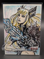 Fleer Ultra Marvel Midnight Sons MAGIK Sketch card by Jacqueline Tyracek 1/1 picture