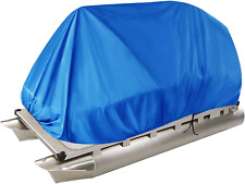 17-20Ft Boat Cover Dark Blue Heavy Duty with Support Pole Replacement for Rain S picture