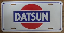 Vintage Datsun License Plate Embossed Metal New Old Stock 210 240 510 620 #2706 picture