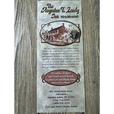 Vintage The Augustus T. Zevely Inn Bed & Breakfast Brochure picture