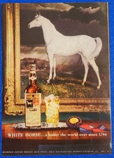 1953 WHITE HORSE FAMOUS BLENDED SCOTCH WHISKY VINTAGE ORIGINAL LIQUOR PRINT AD picture