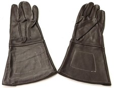 INDIAN WARS US ARMY CAVALRY BROWN LEATHER GAUNTLETS GLOVES-MEDIUM picture