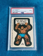 1976 The Thing PSA 9 Marvel Topps Super Heroes Stickers Avengers - Pop 38 picture
