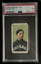 T206 Piedmont 150 Ed Walsh Chicago PSA 1 Centered and bright front and back HOF picture