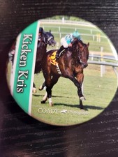 Kicken Kris Horse Racing Pinback Button 2.25