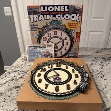 Lionel 100th Anniversary Clock+Lionel Watch+Lionel Hallmark Chessie Locomotive picture